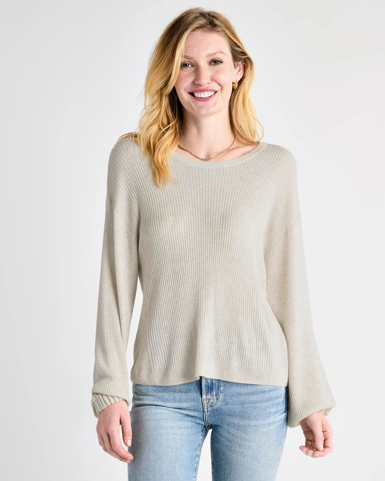 Georgie Cashblend Rib Sweater