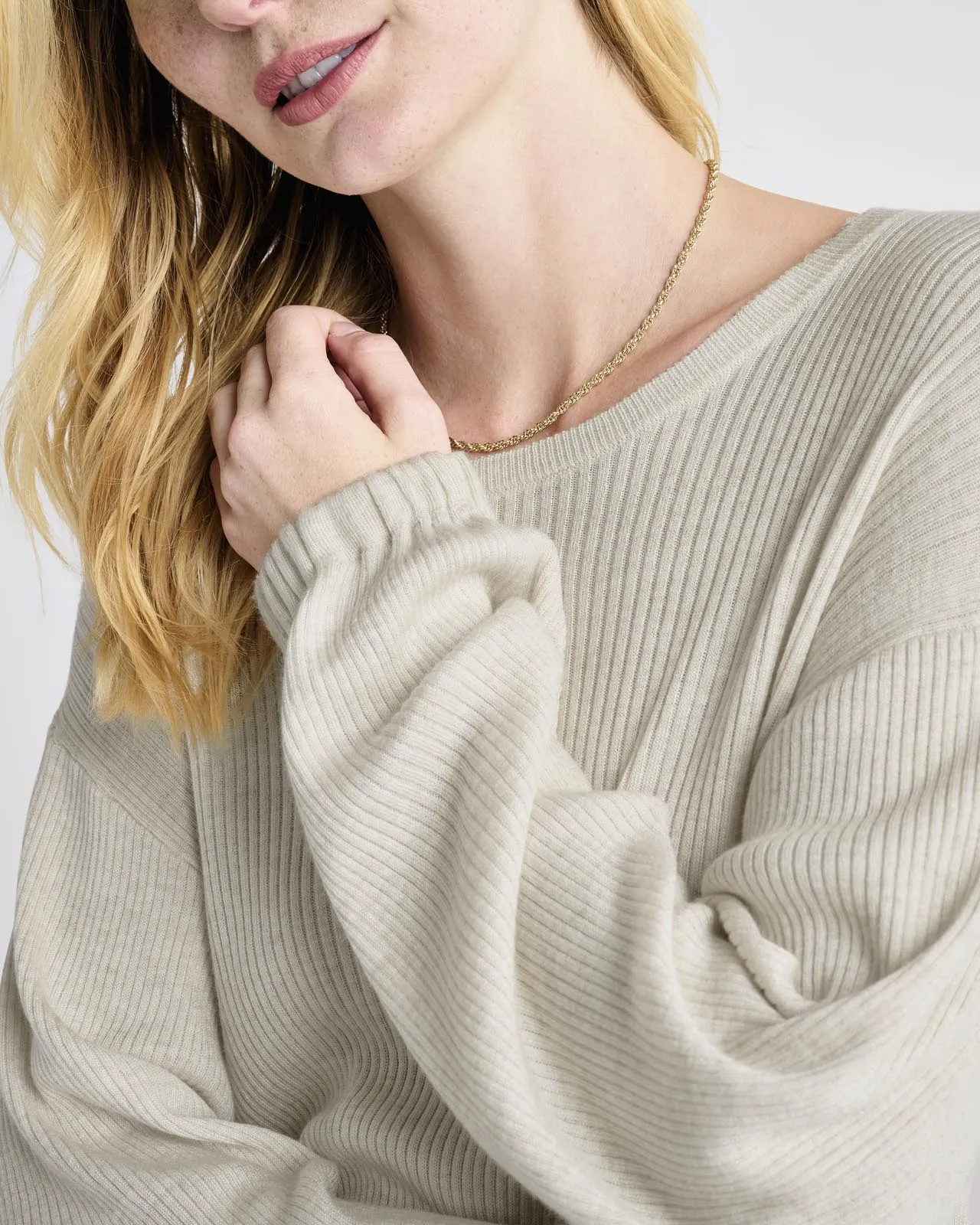 Georgie Cashblend Rib Sweater