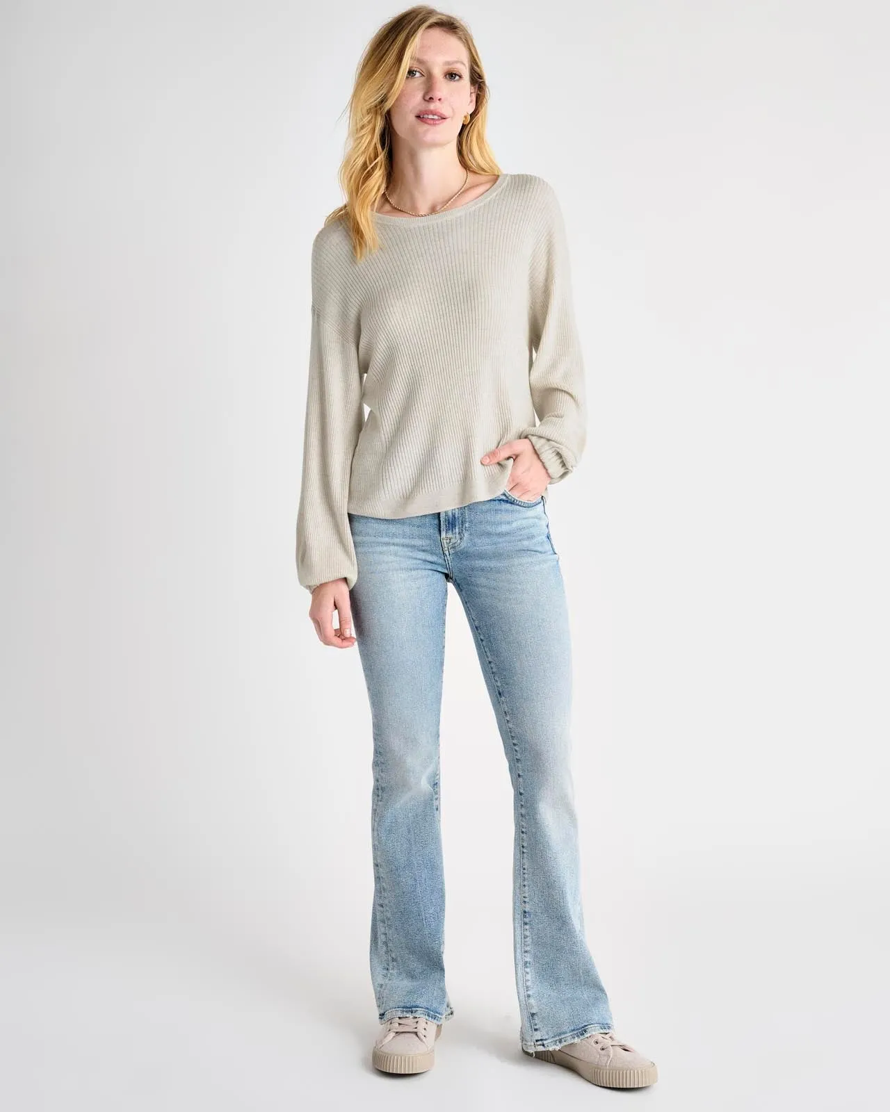 Georgie Cashblend Rib Sweater