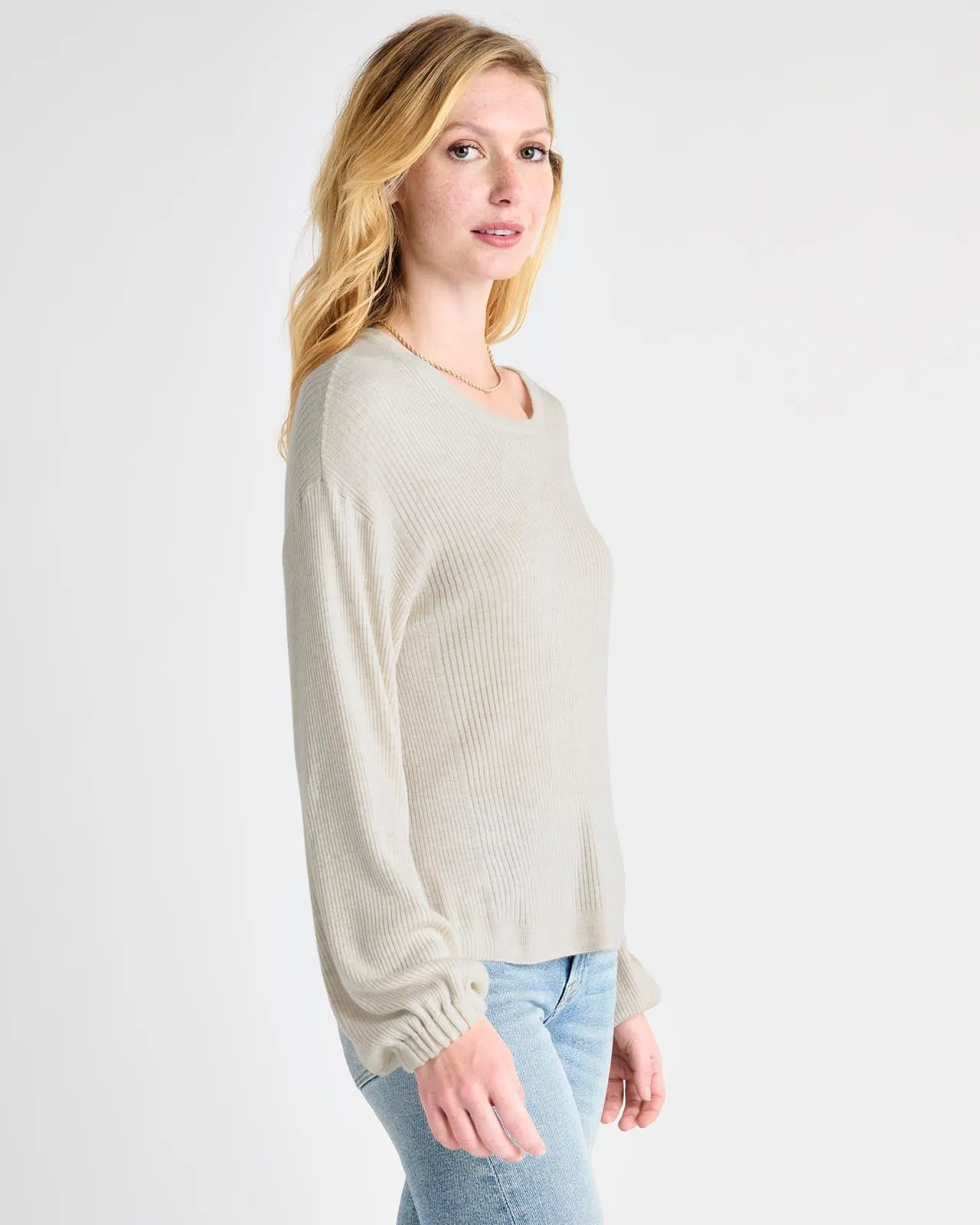 Georgie Cashblend Rib Sweater