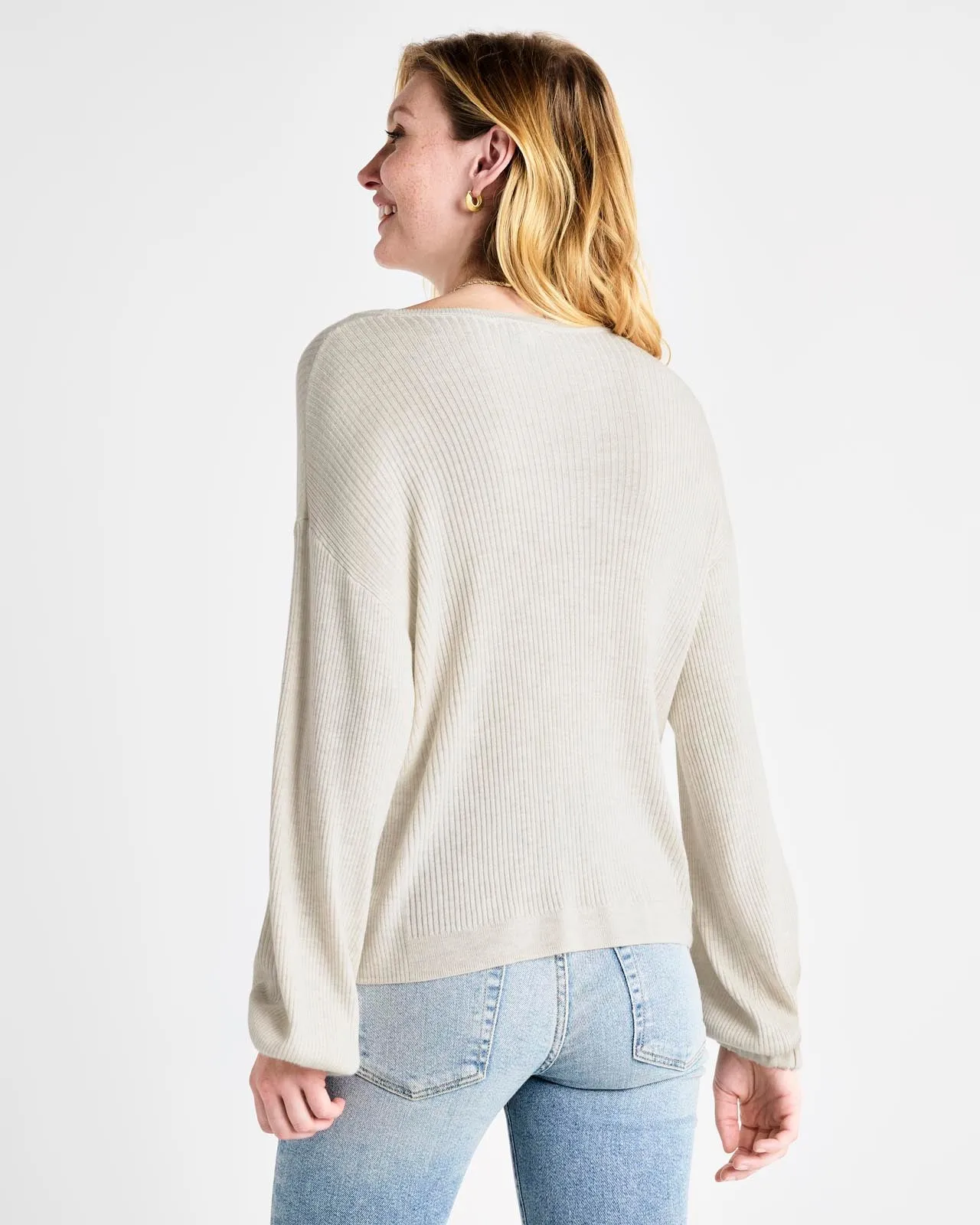 Georgie Cashblend Rib Sweater