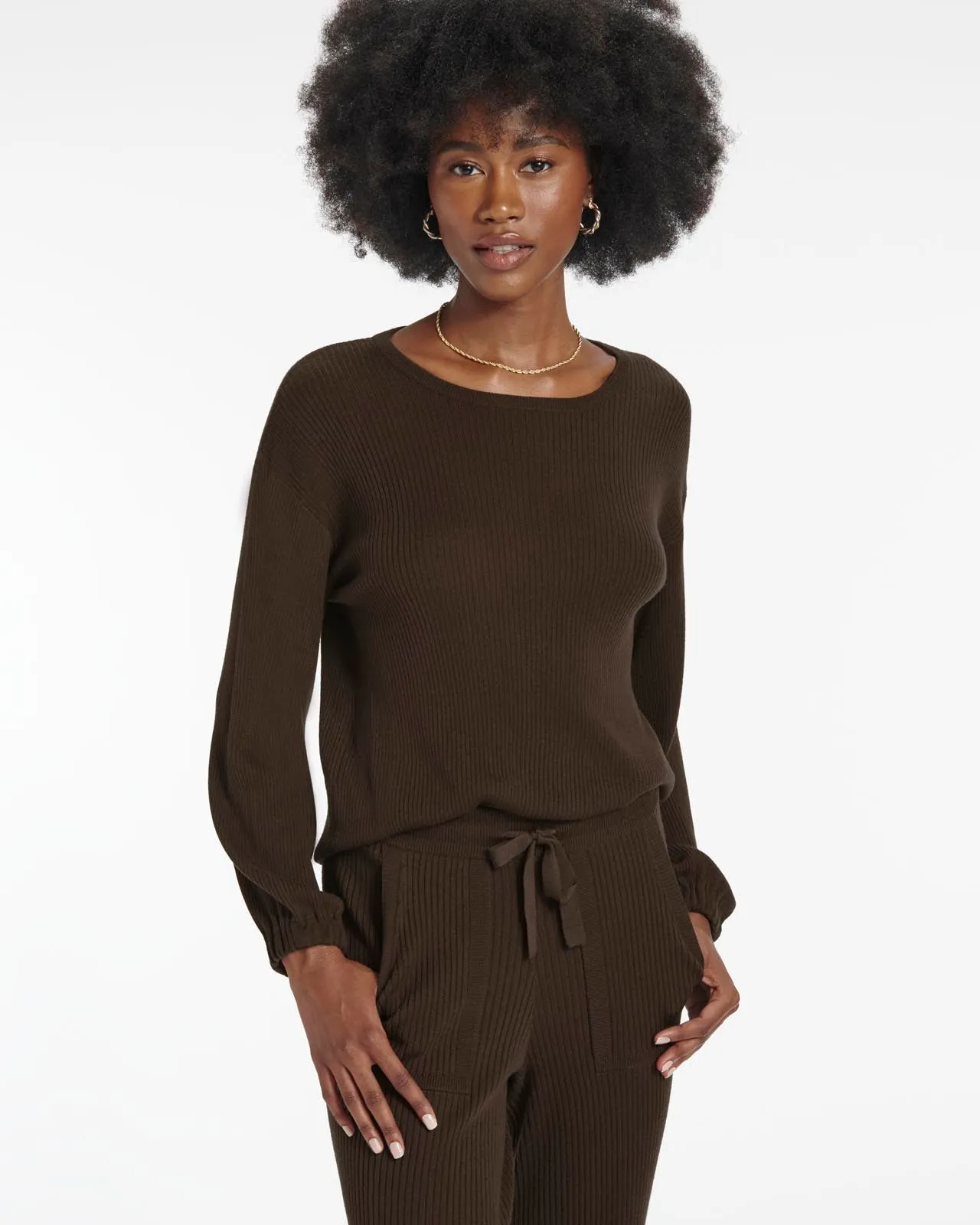 Georgie Cashblend Rib Sweater