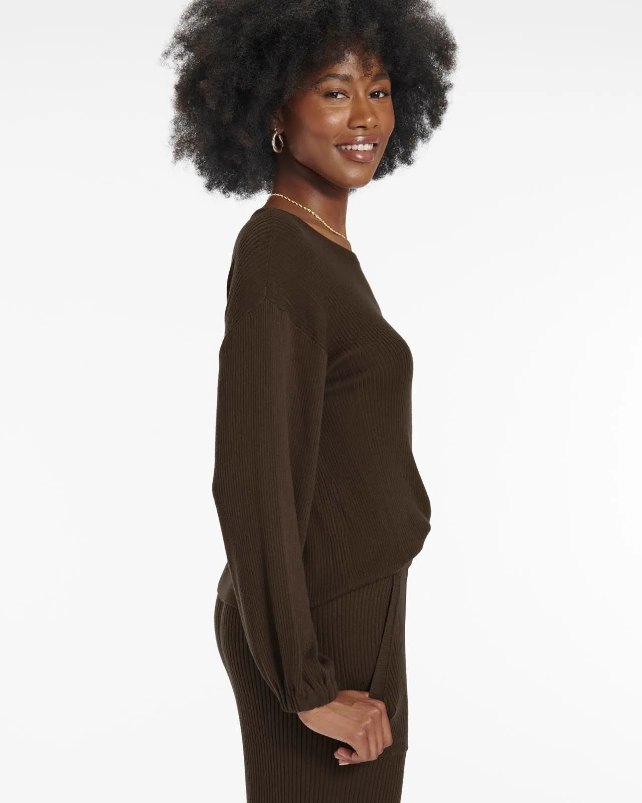 Georgie Cashblend Rib Sweater