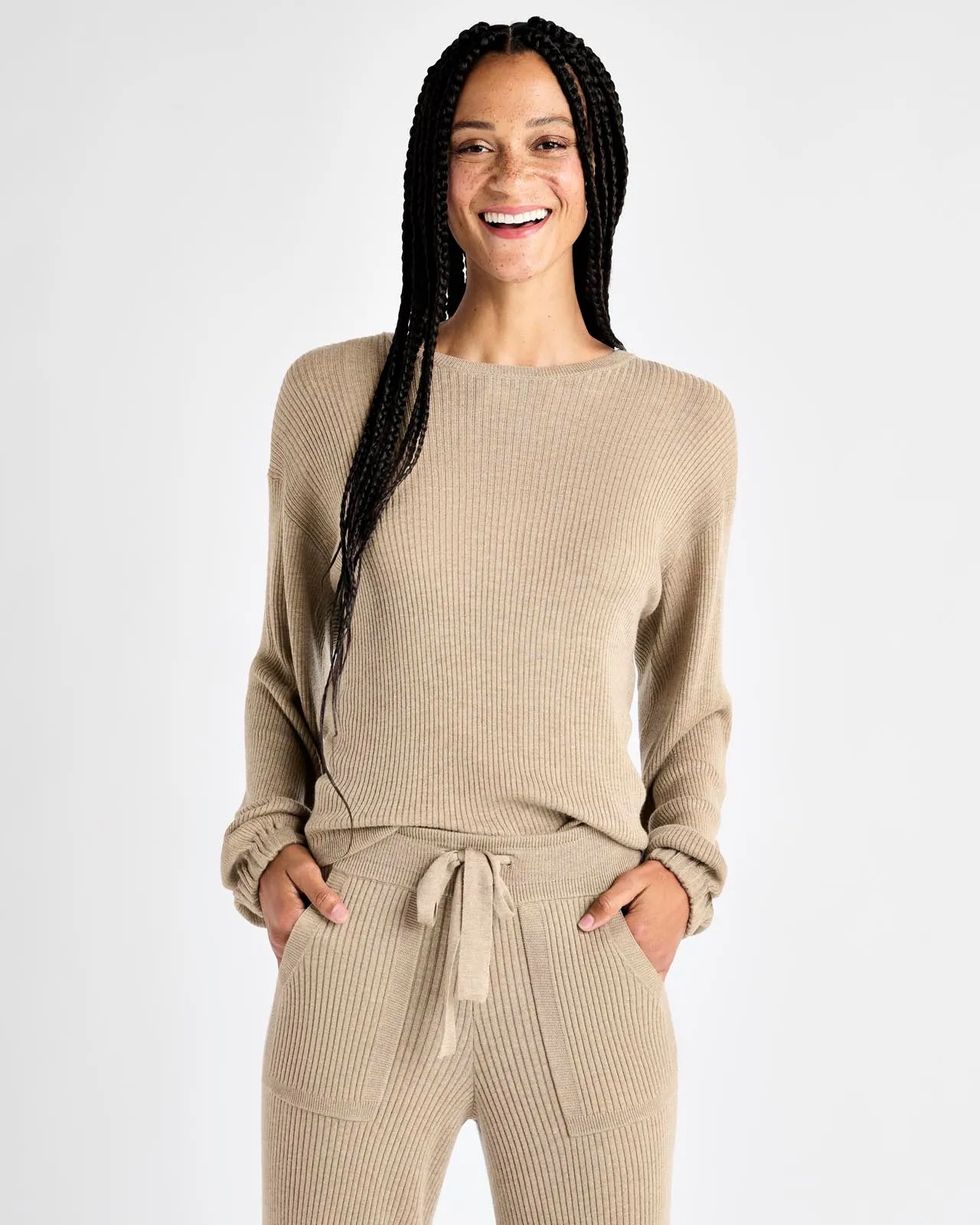 Georgie Cashblend Rib Sweater