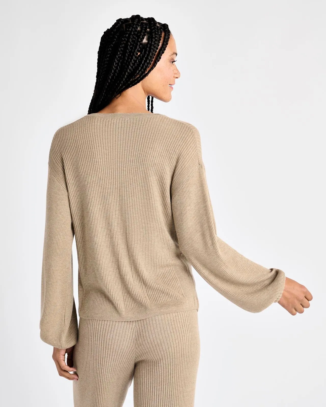 Georgie Cashblend Rib Sweater