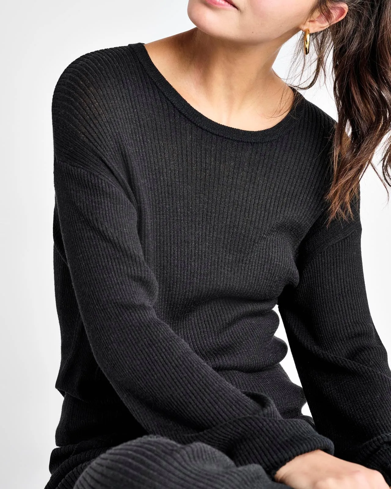 Georgie Cashblend Rib Sweater