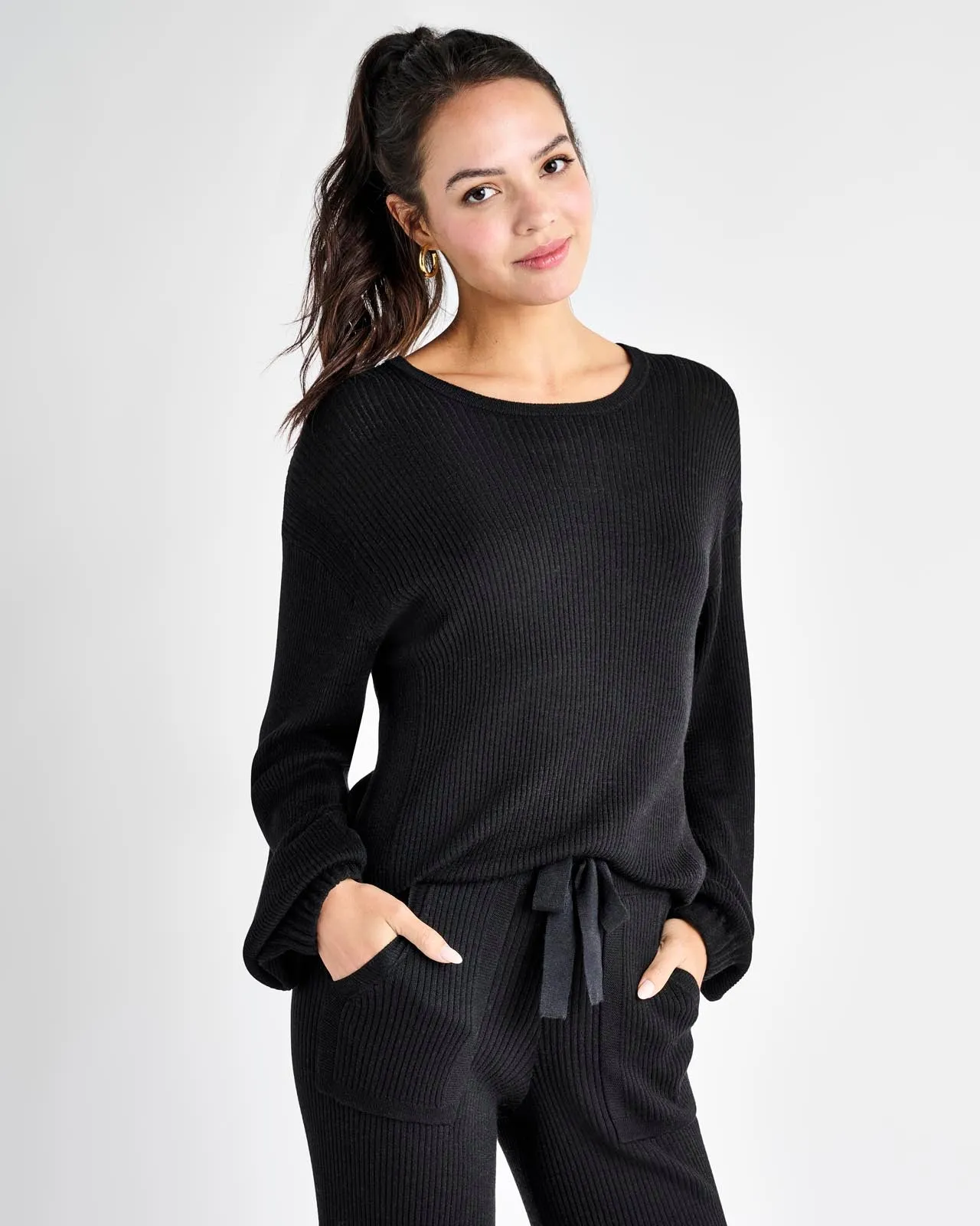 Georgie Cashblend Rib Sweater