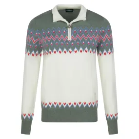 Golfino Winter Game Knitted Troyer Ladies Golf Sweater Snow