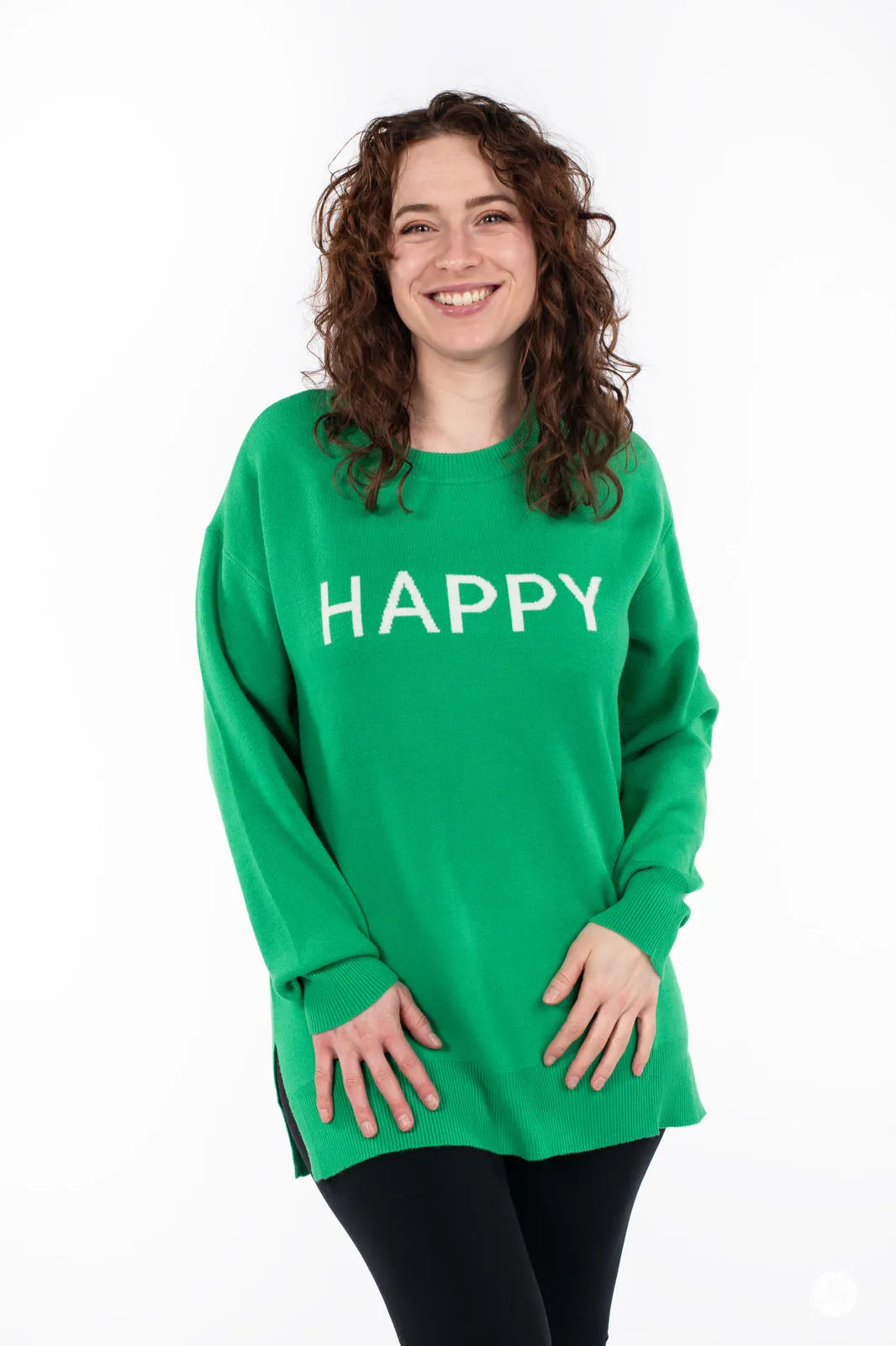 Happy Crew Neck Sweater