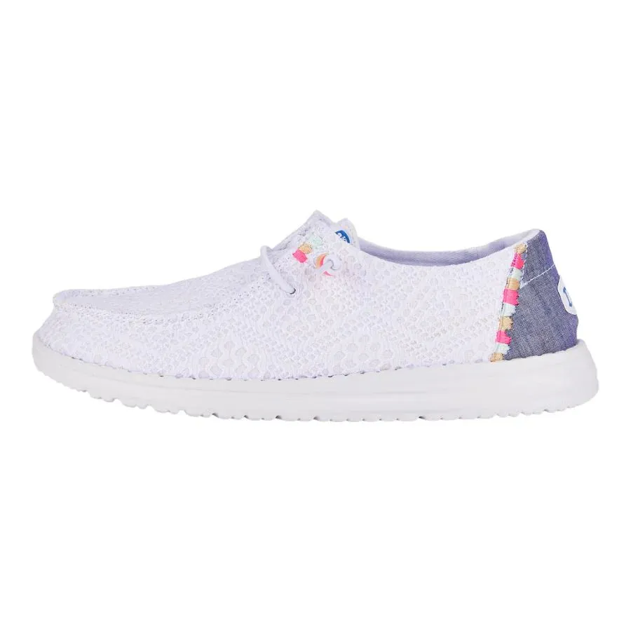 Hey Dude Womens Wendy Boho Crochet Slip-On Shoes