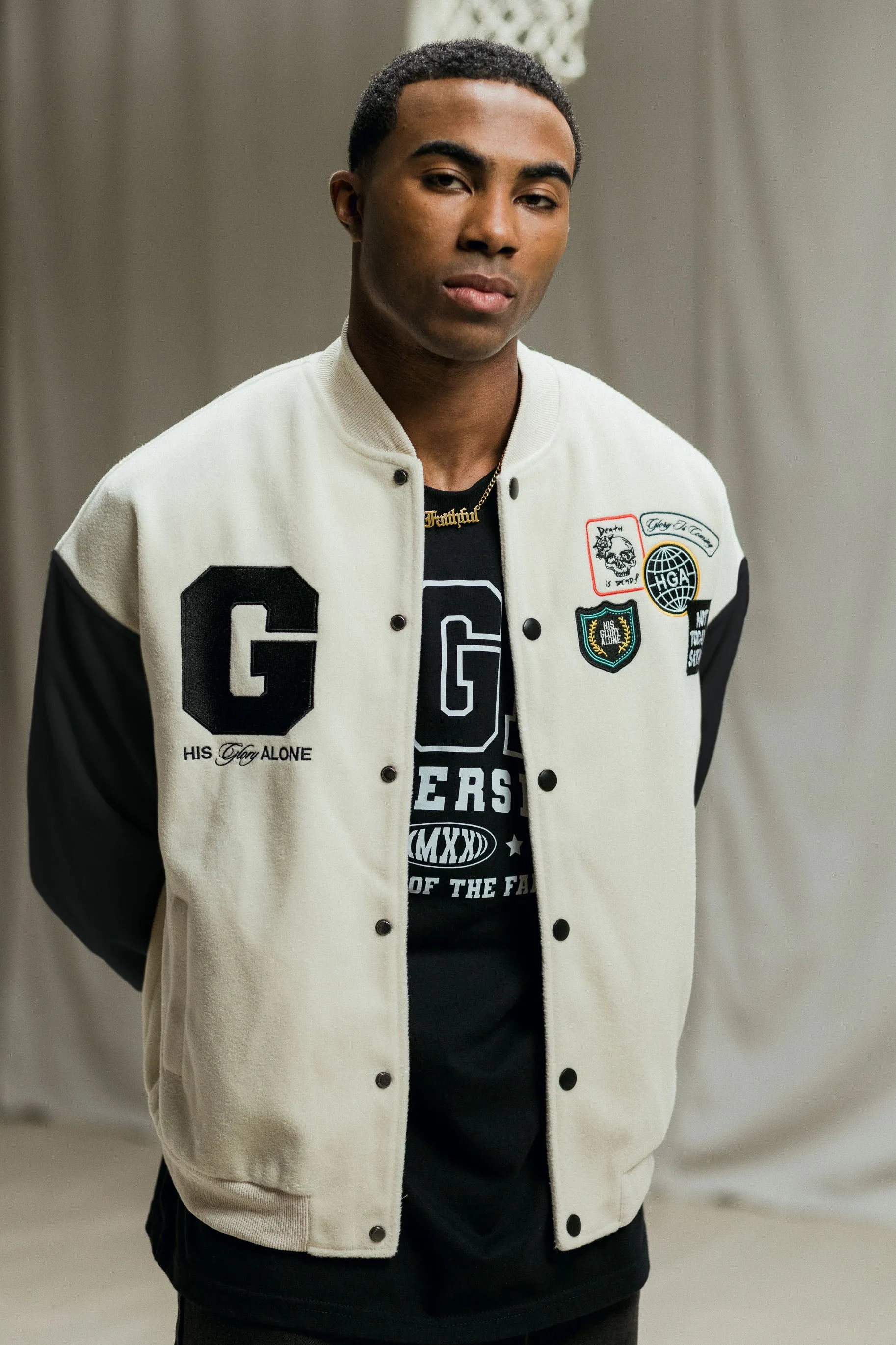 His Glory Alone Letterman Jacket