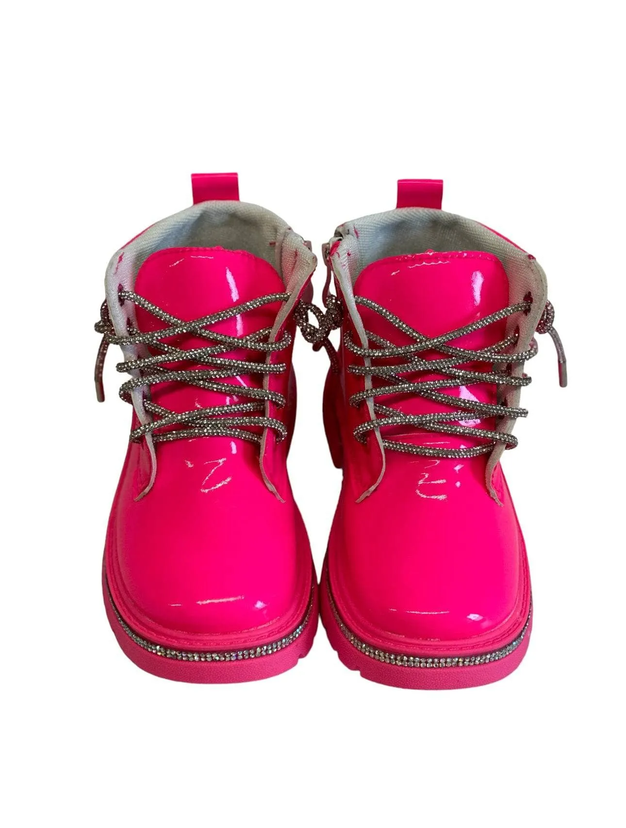 Hot Pink Crystal Boots