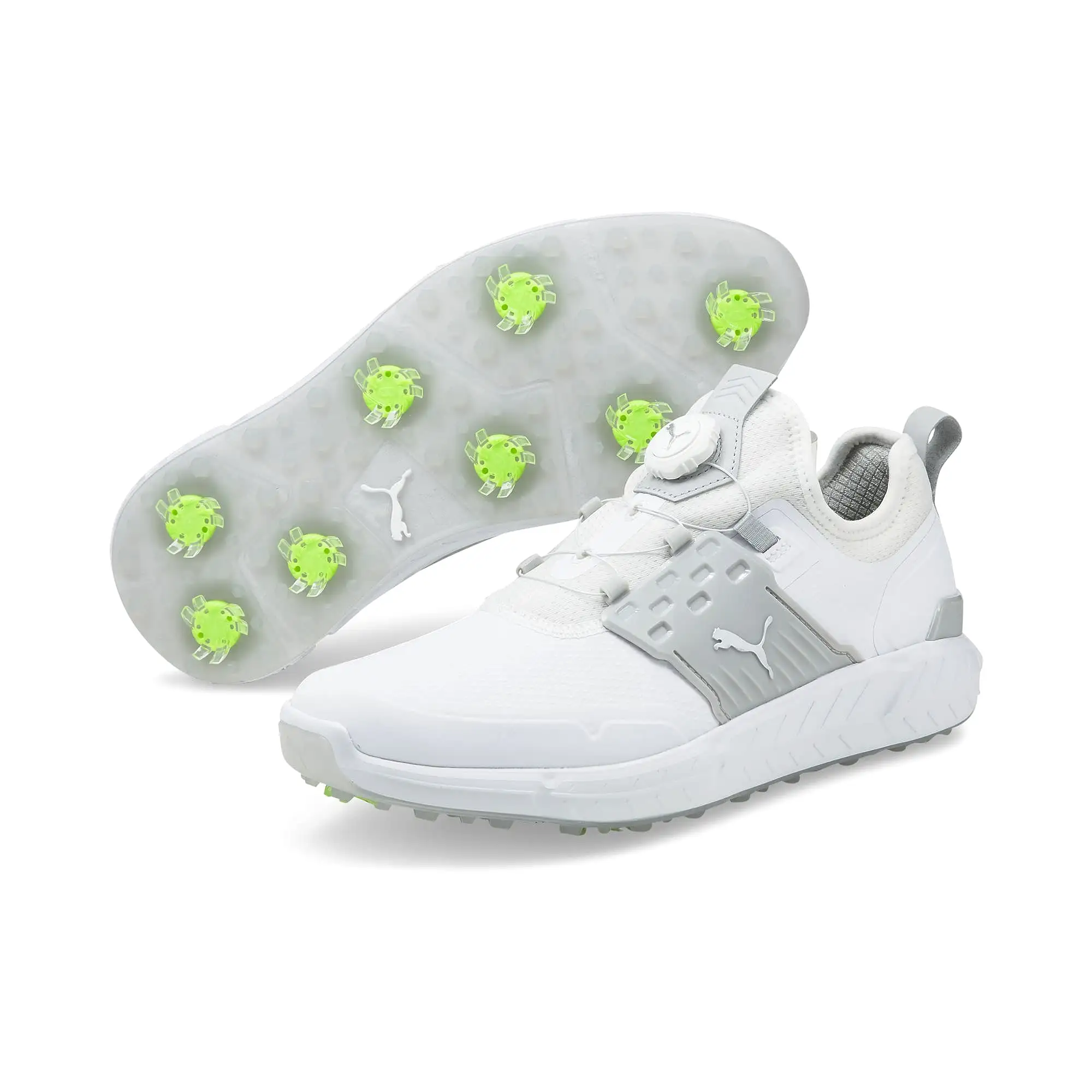 IGNITE ARTICULATE DISC Golf Shoes | Puma White / Puma Silver / High Rise