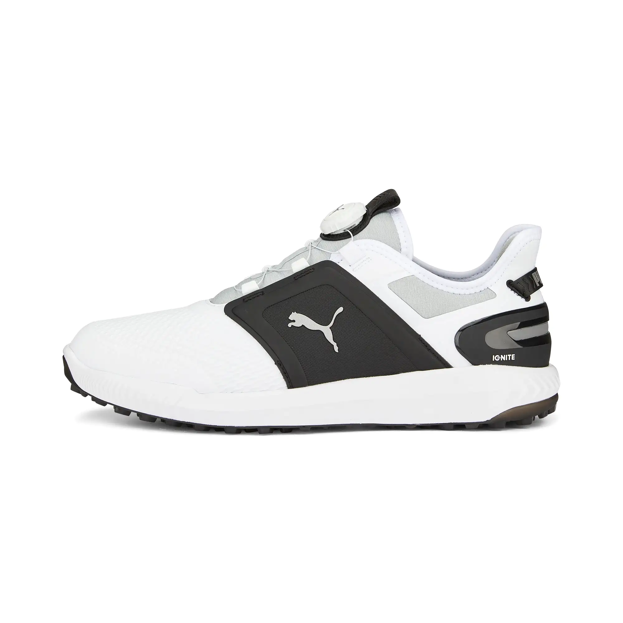 IGNITE ELEVATE DISC Spikeless Golf Shoes | Puma White / Puma Silver / High Rise