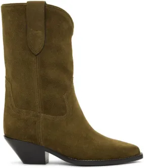 Isabel Marant Khaki Dahope Boots