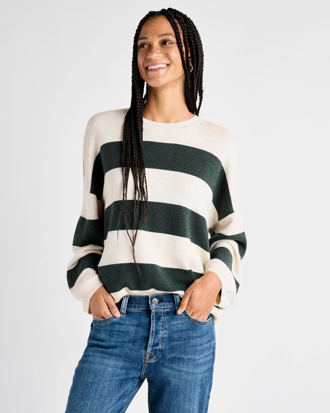 Ivy Cashblend Stripe Sweater