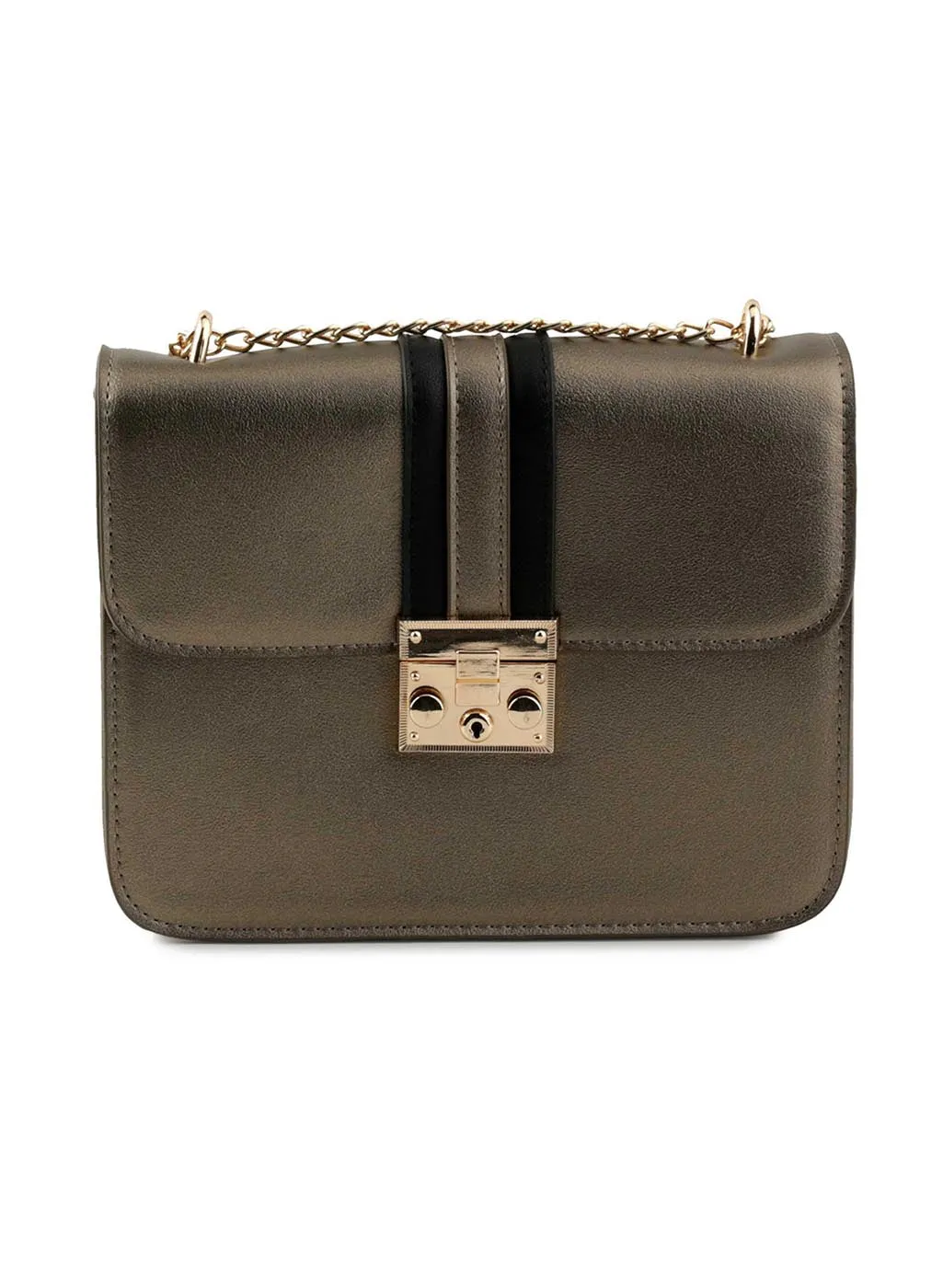 Jane Bronze Faux Leather Sling Bag