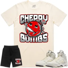 Jordan 5 Sail 5s Sneaker Outfit - RED CHERRY BOMBS