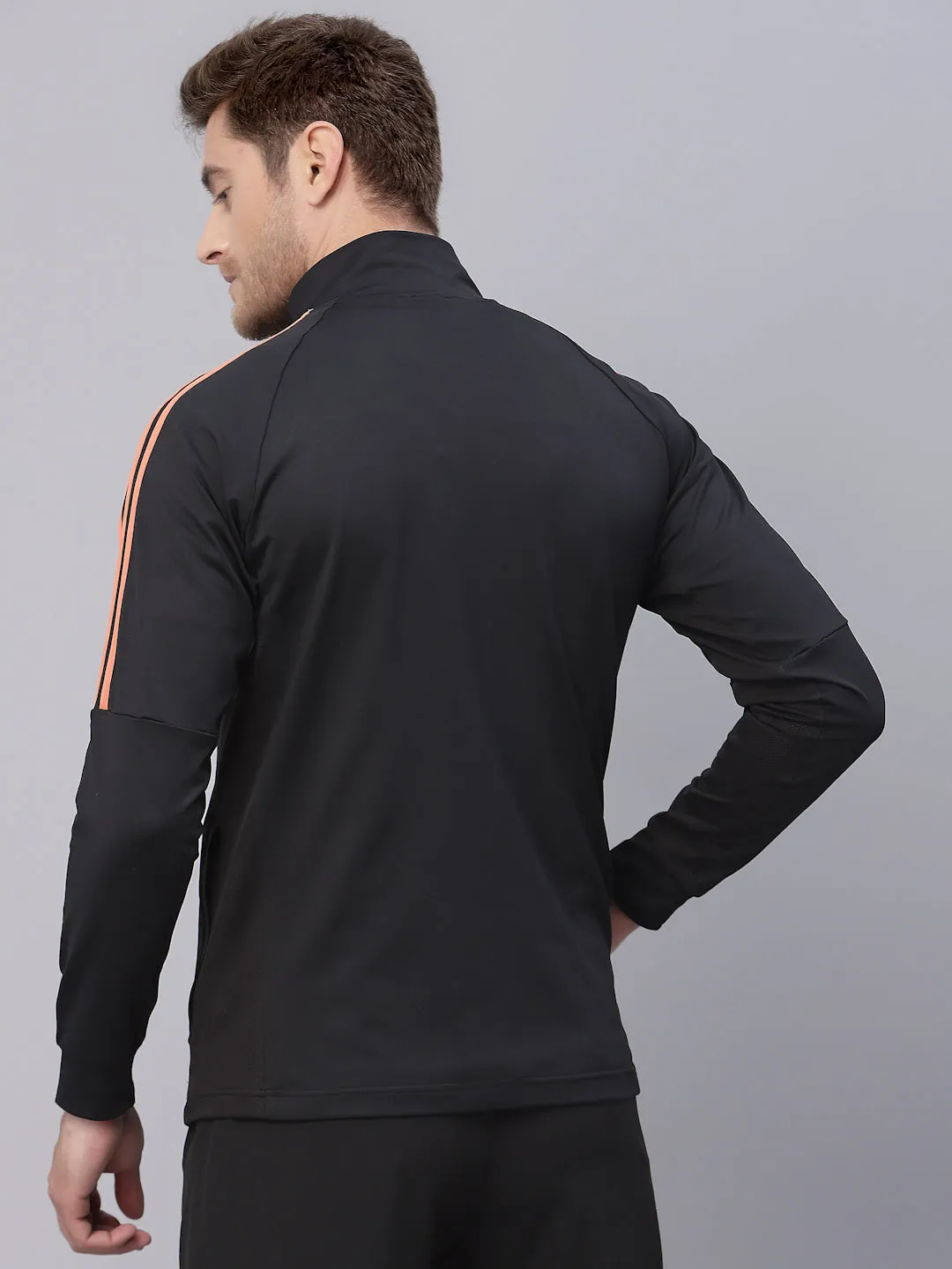 JUMP USA Me Black Solid Active Wear Jacket