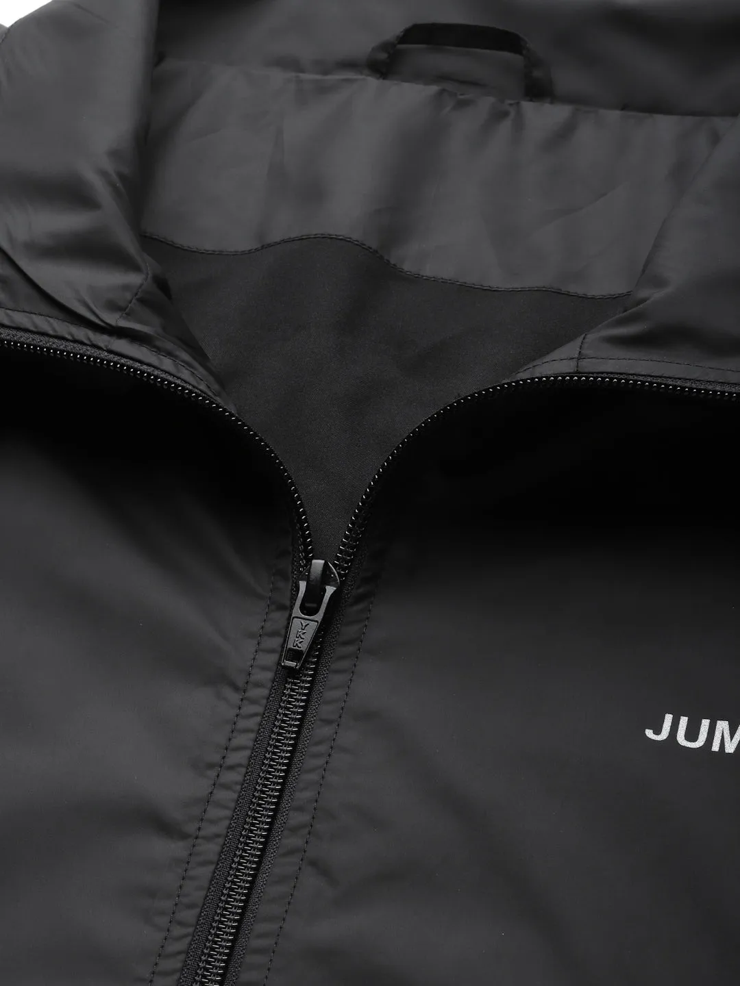 JUMP USA Men Black Solid Active Wear Jacket