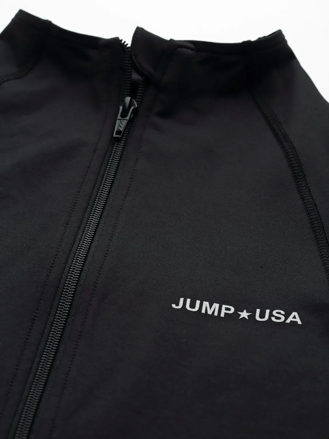 JUMP USA Women Black Solid Polyester Hiking Jacket