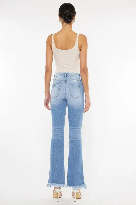 KANCAN ALWAYS FRAYED HIGH RISE JEANS [online exclusive]