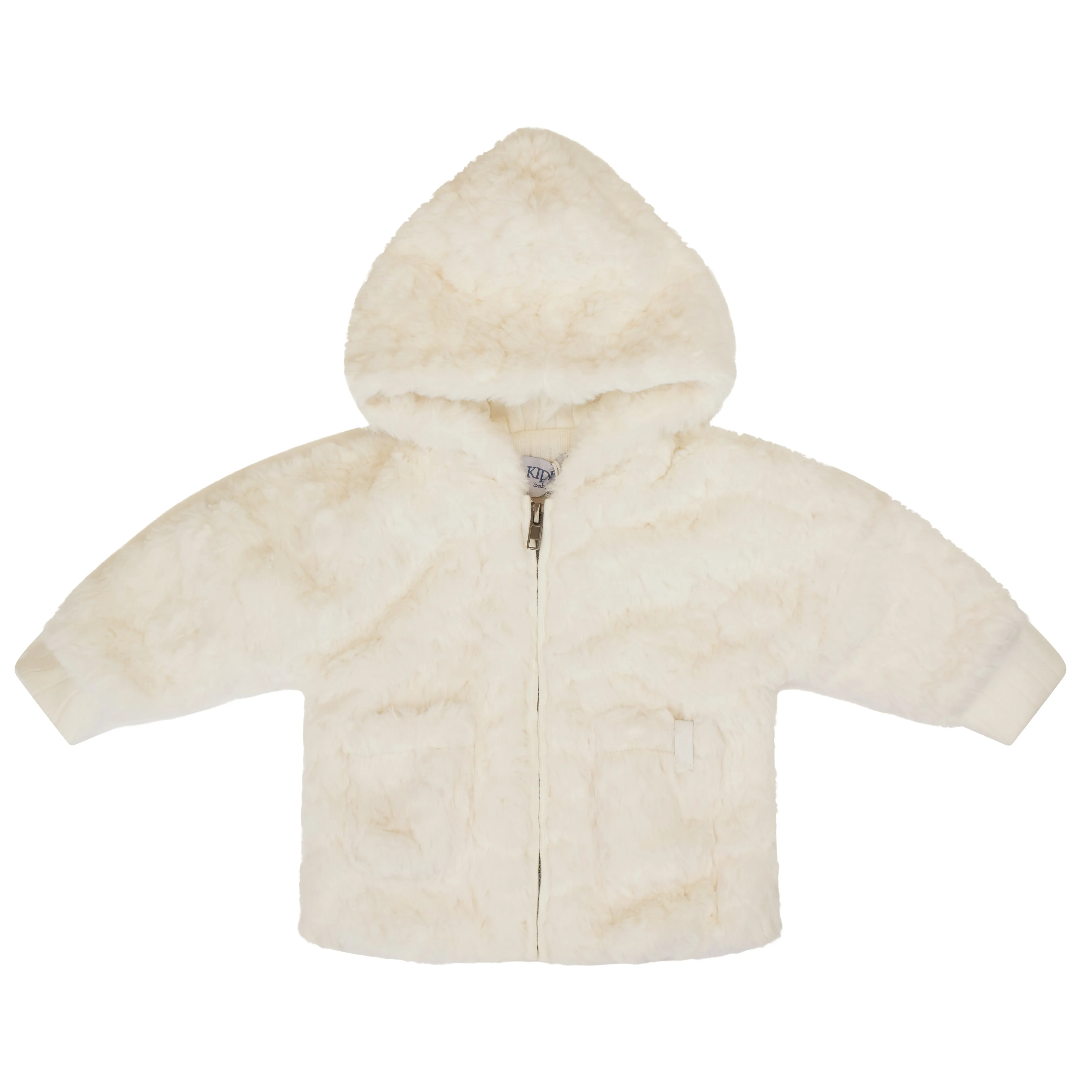 Kipp White Textured Fur Jacket