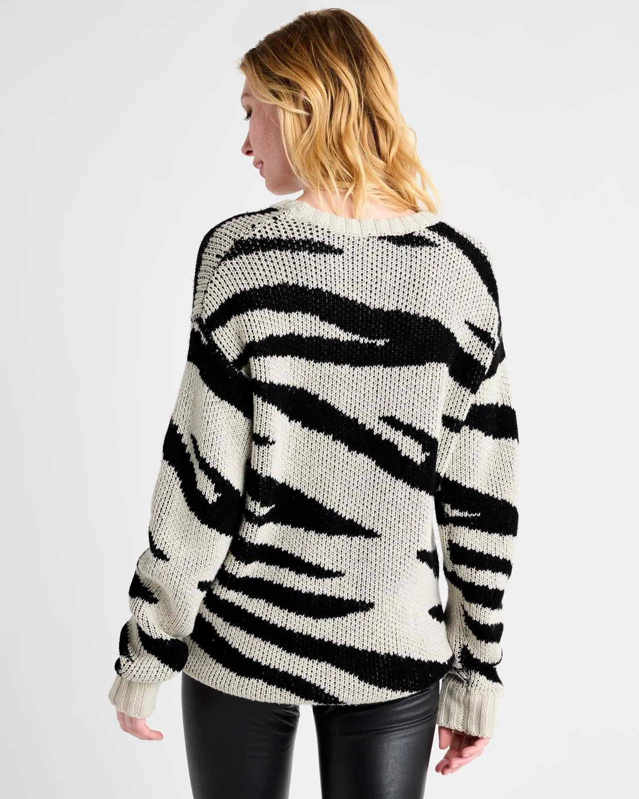 Lana Cashblend Zebra Sweater