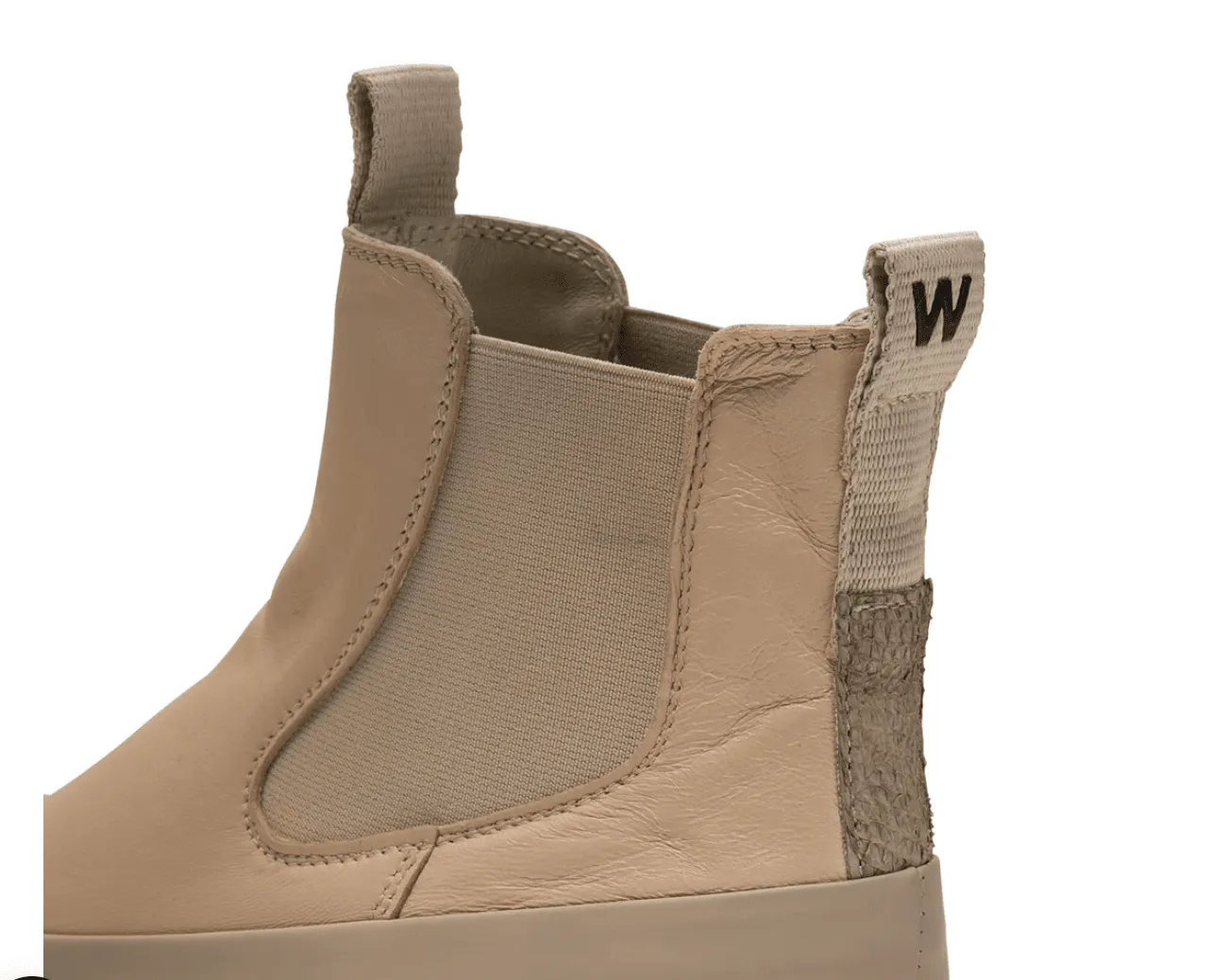 LE CHELSEA LEUR BOOTS COFFE CREAM