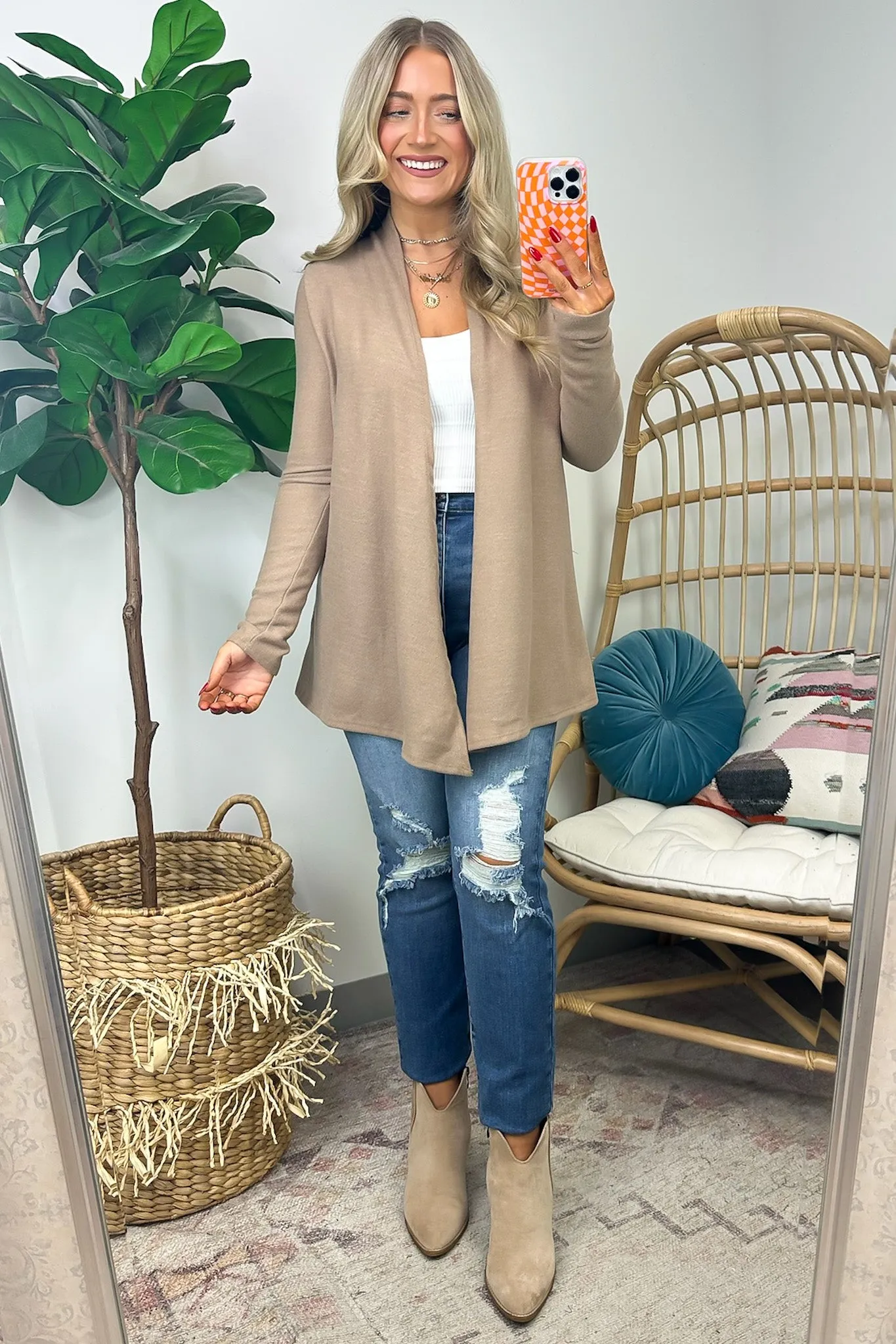 Liori Draped Long Sleeve Cardigan - FINAL SALE