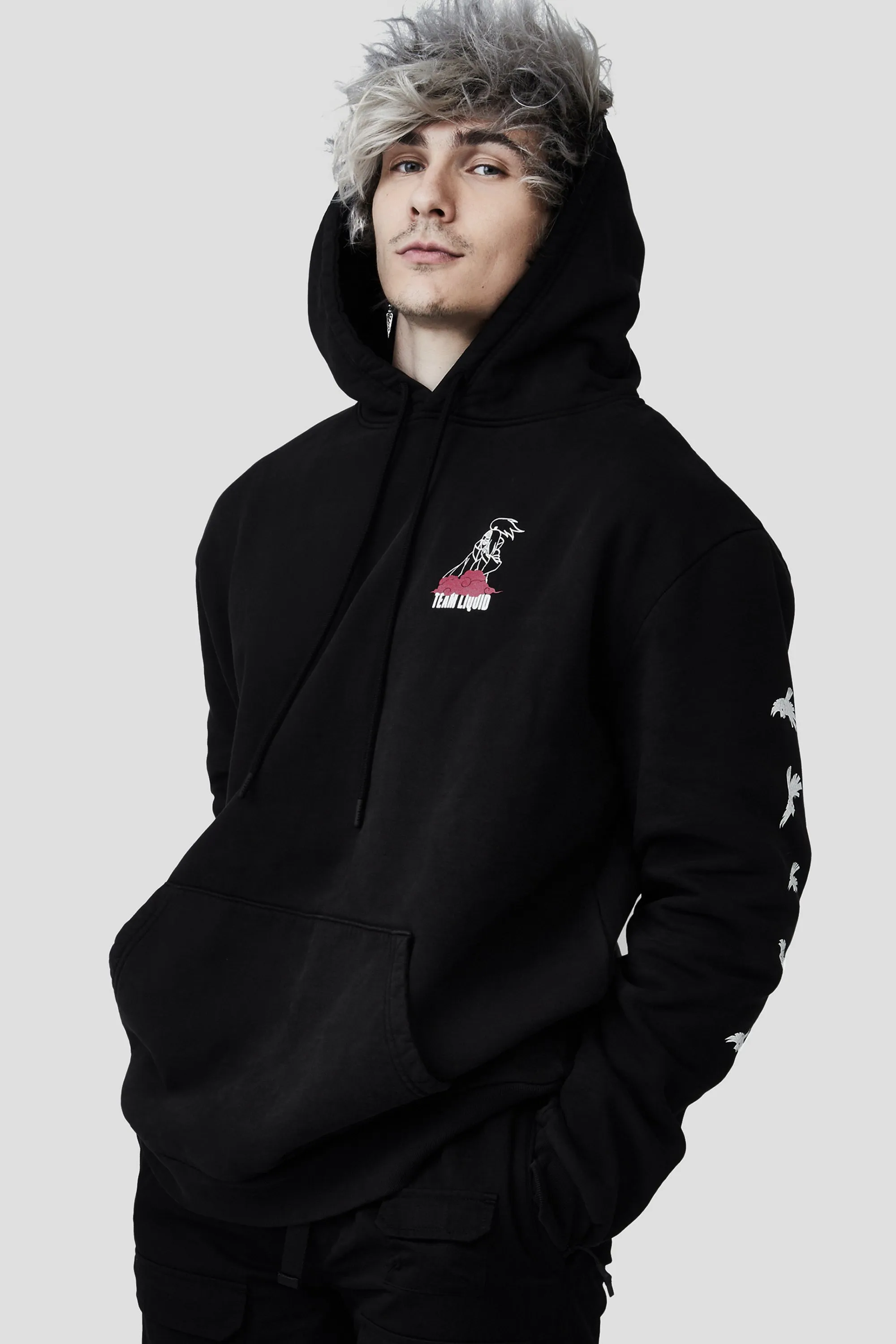 LIQUID x NARUTO AKATSUKI DEIDARA ARTWORK HOODIE