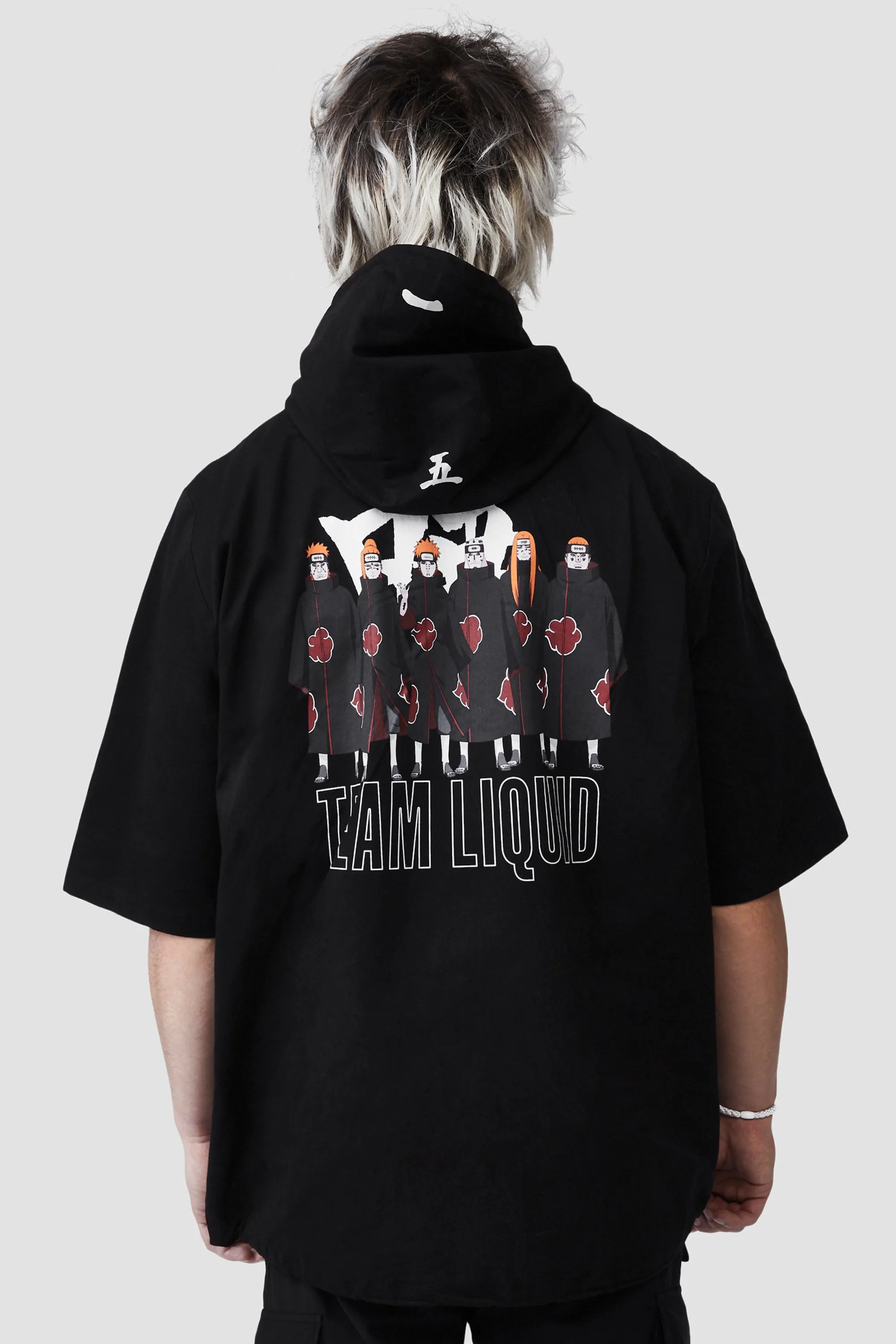 LIQUID x NARUTO AKATSUKI SIX PATHS OF PAIN SHORT SLEEVE TECH HOODIE