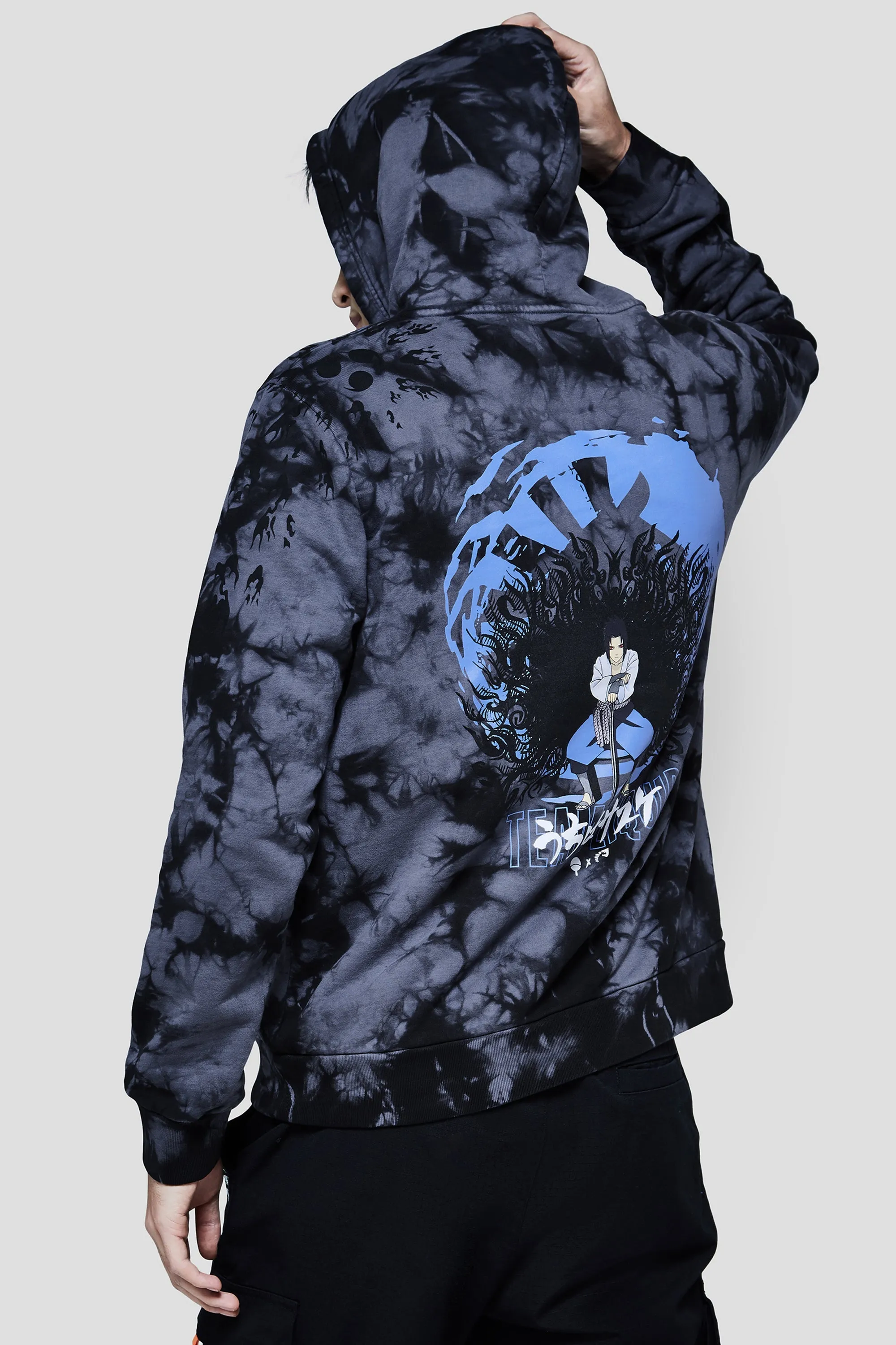 LIQUID x NARUTO SASUKE CURSE MARK HOODIE