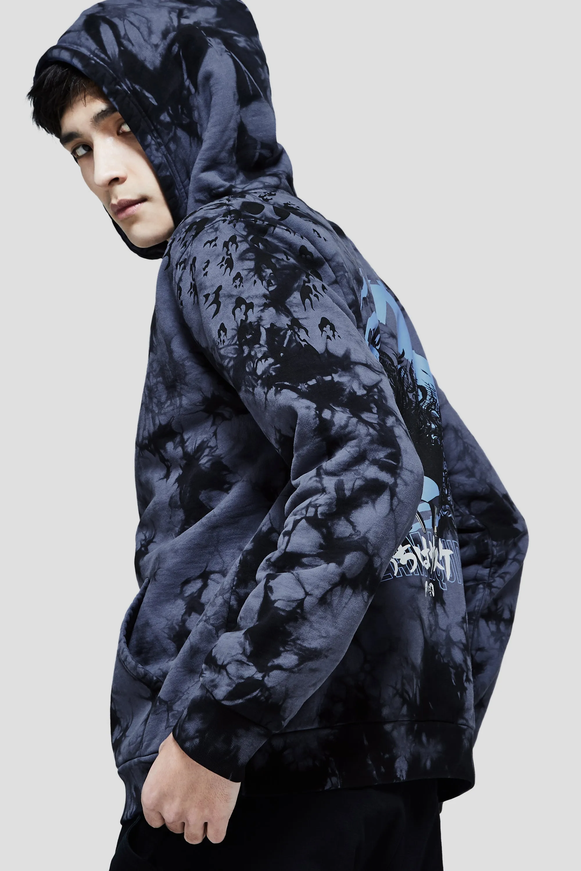 LIQUID x NARUTO SASUKE CURSE MARK HOODIE