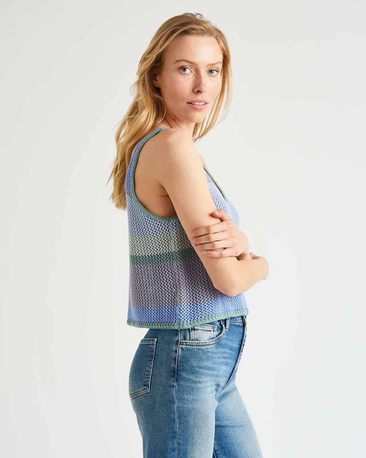 Lonnie Colorblock Sweater Tank