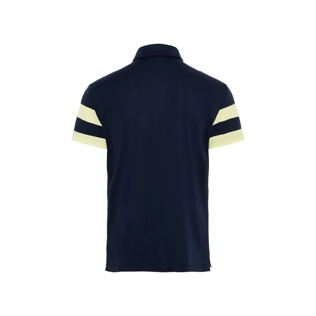 M Malte Reg Fit Club Pique Still Yellow / JL Navy