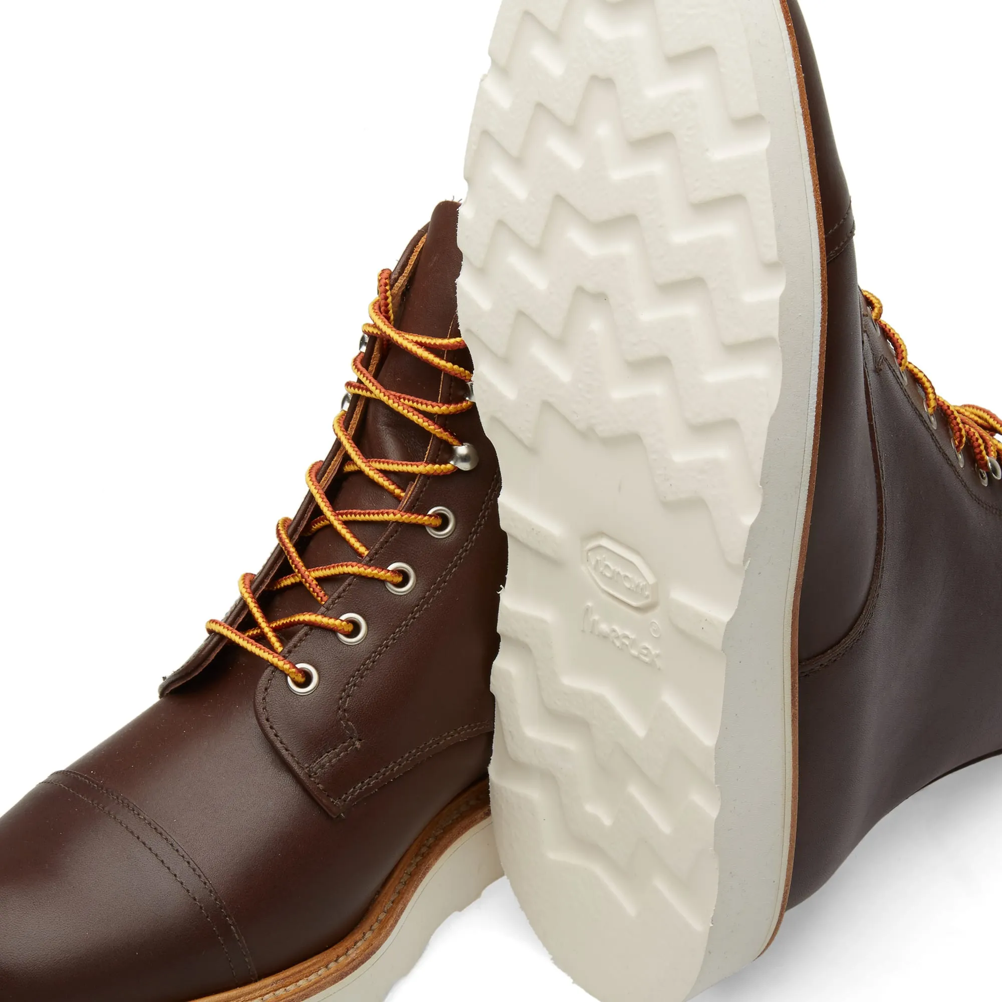 Mark McNairy Toe Cap Derby BootChocolate Waxy