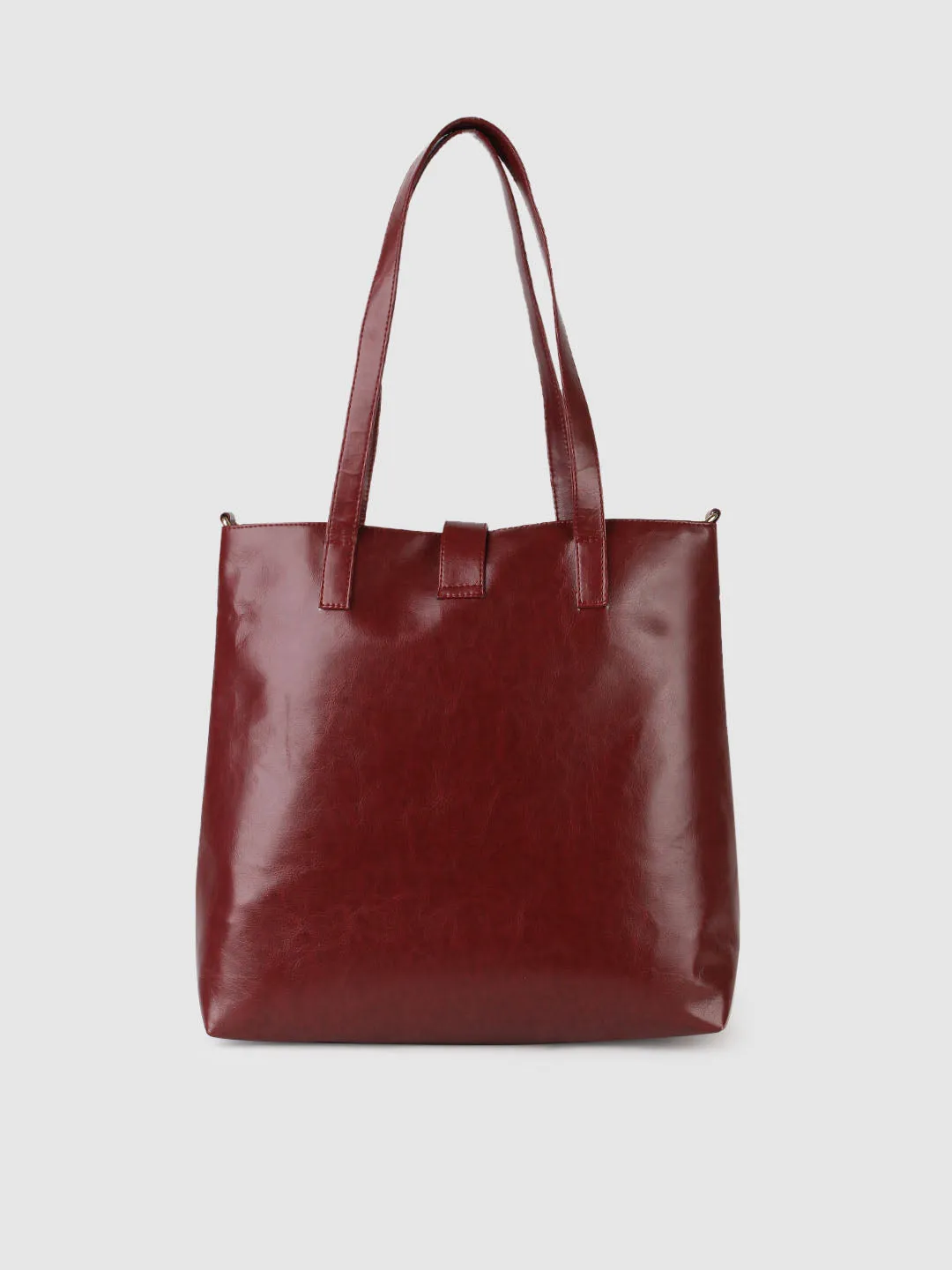 MaroonSolid Tote Bag