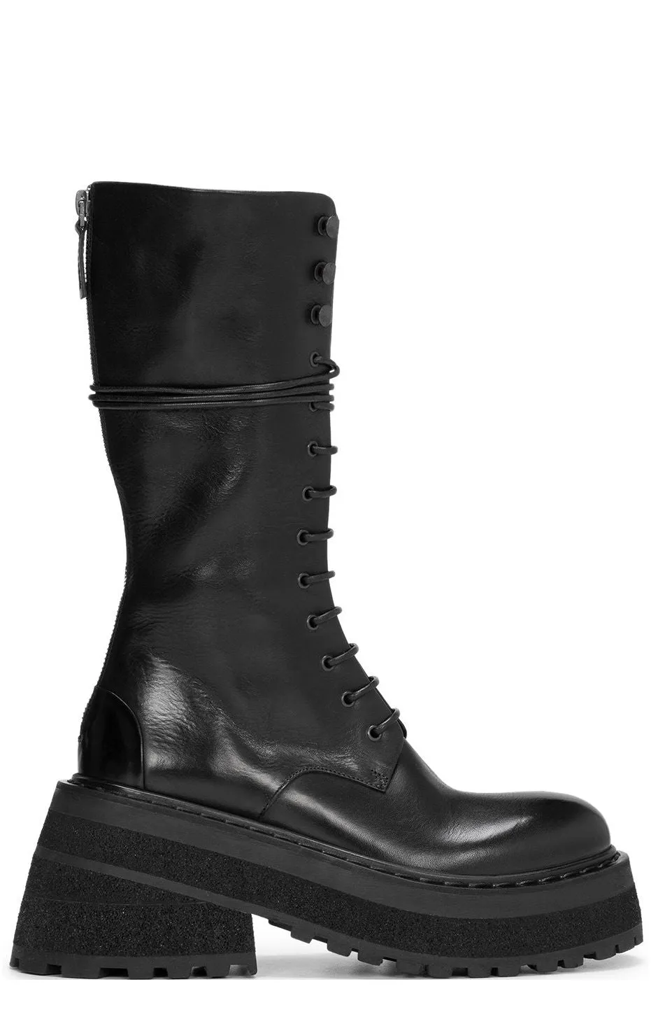 Marsèll Block Heel Lace-Up Boots