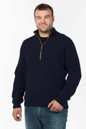 Mens Half Zip and Collar