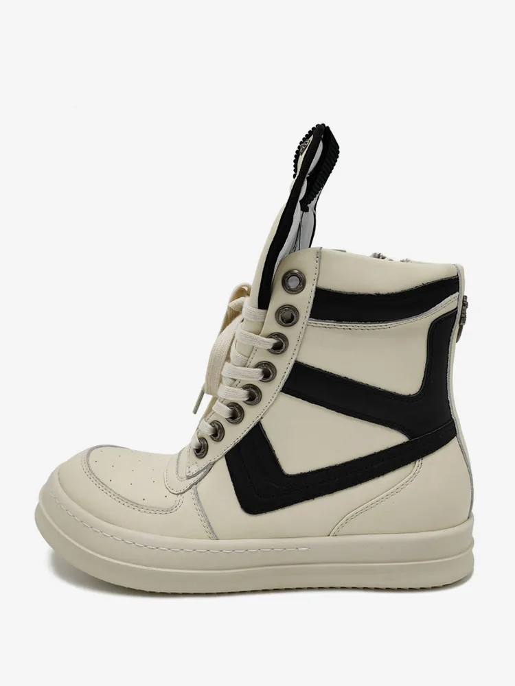 Men's Sneakers Cozy High Top Round Toe Cross Thick Sole Causal Shoes