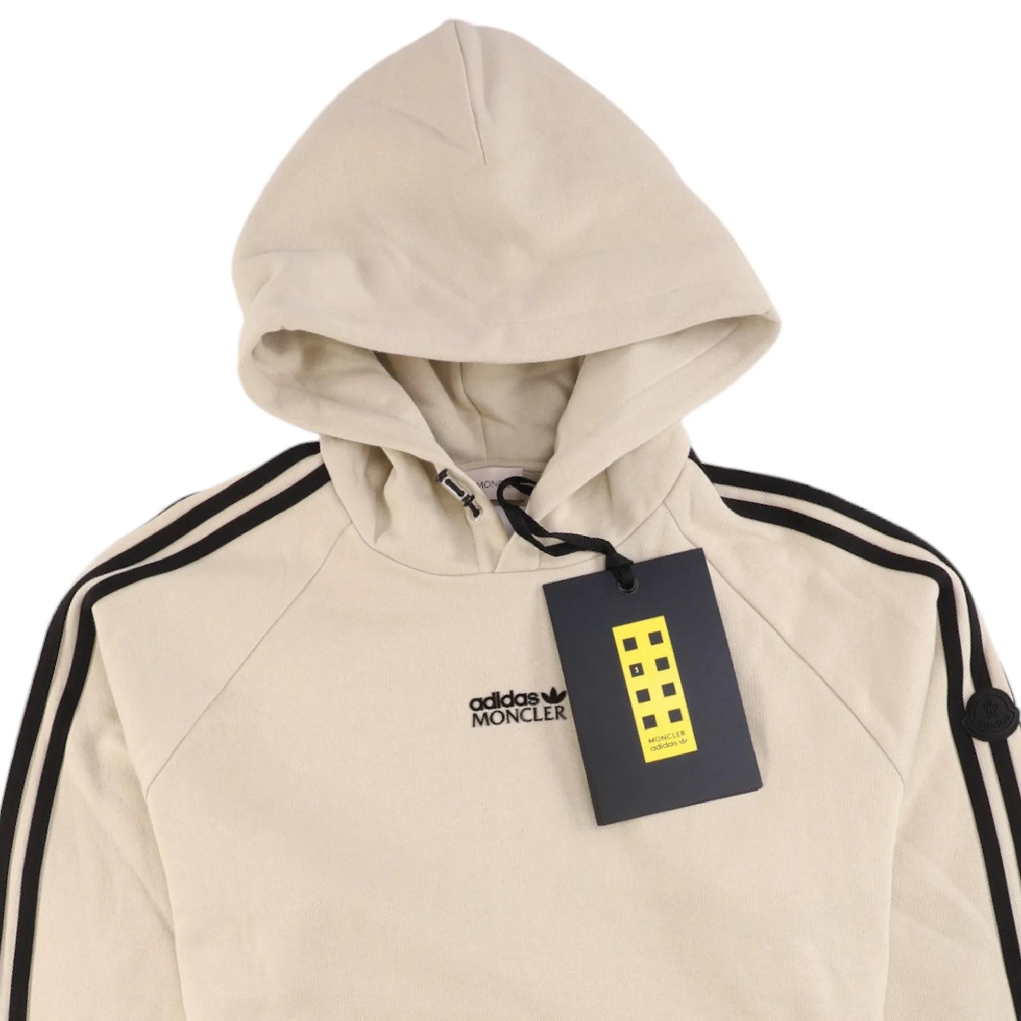 Men's X Adidas Logo Hoodie Beige Size M