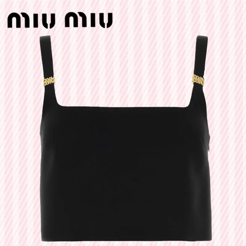 MiuMiu  |Wool Sleeveless Plain Tanks & Camisoles