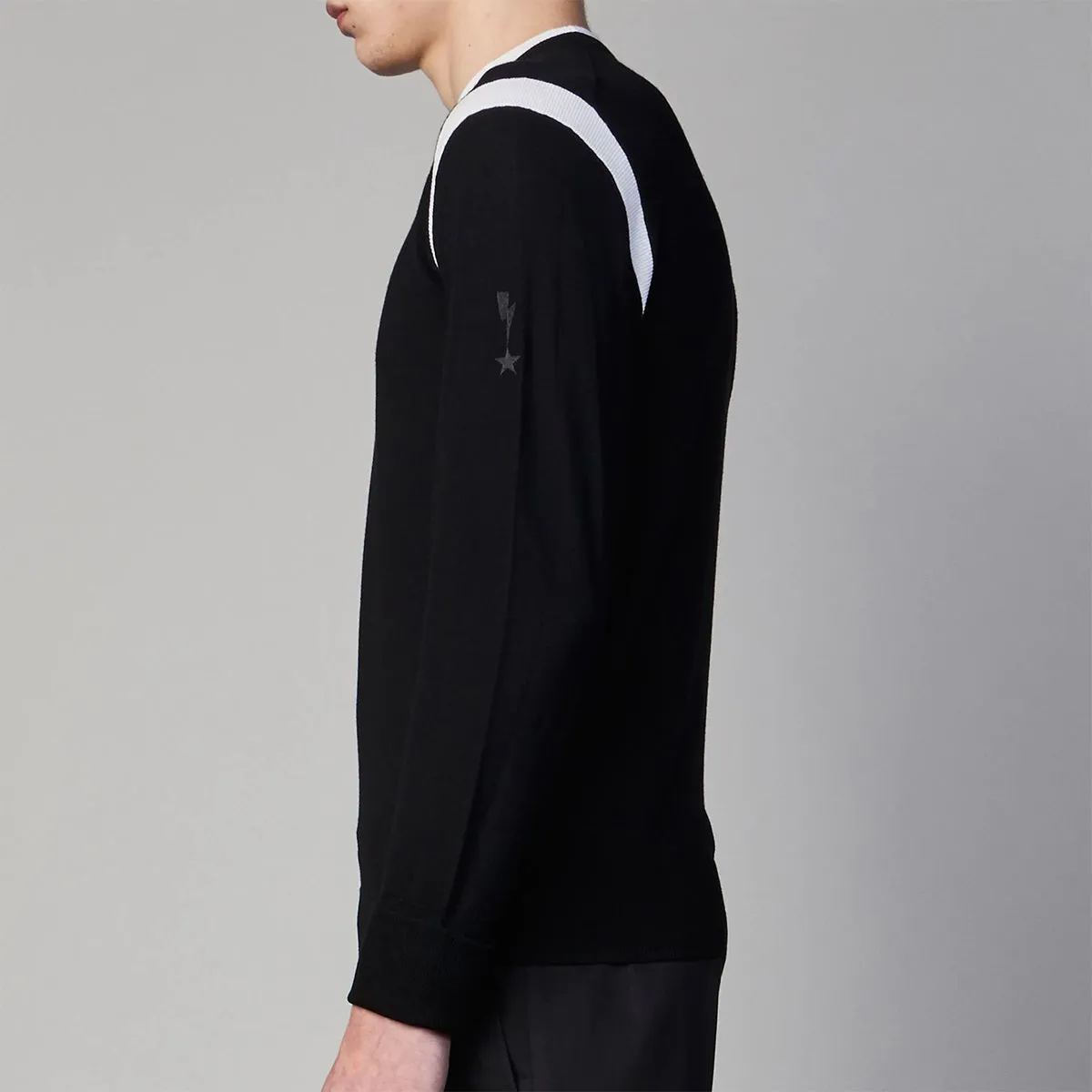 Neil Barrett - Minimalist Crew Neck Jumper in Black