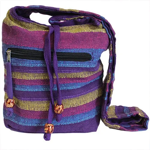 Nepalese sling bag - Wild flowers