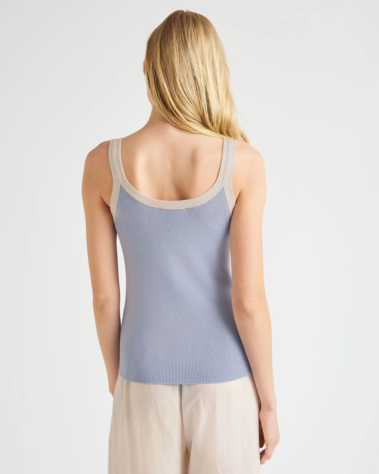 Nevin Contrast Sweater Tank