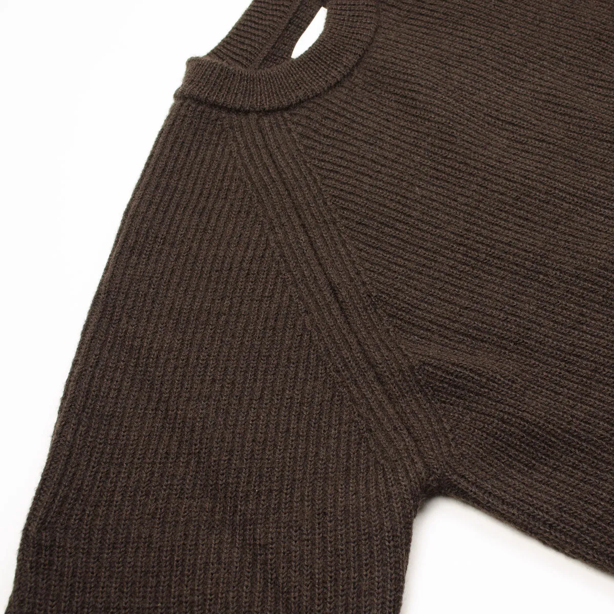 Norse Projects - Roald Wool Cotton Rib Sweater - Espresso