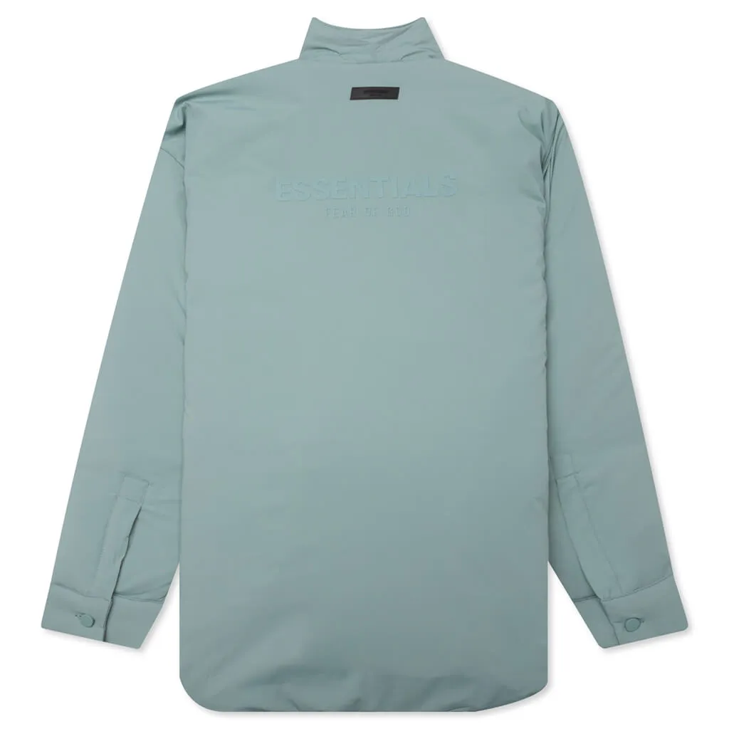 Nylon Filled Shirt Jacket - Sycamore