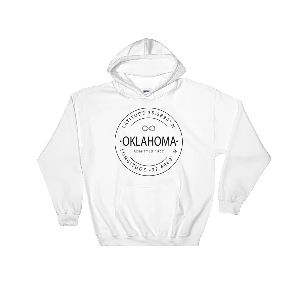 Oklahoma - Hooded Sweatshirt - Latitude & Longitude