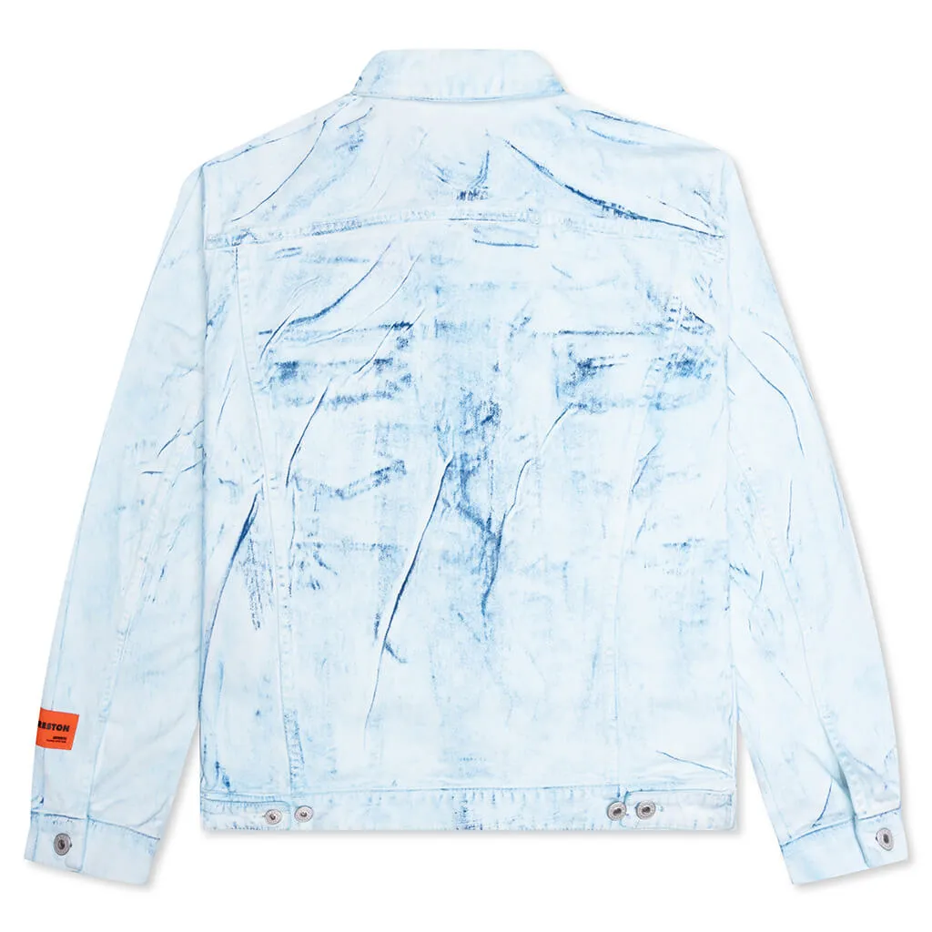 Overdyed Spray Regular Jacket - Blue